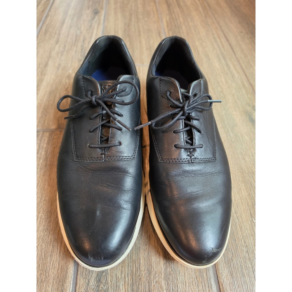Cole Haan Grand Owen Mens Black Leather Oxford Sneakers C33062 Size 10.5M